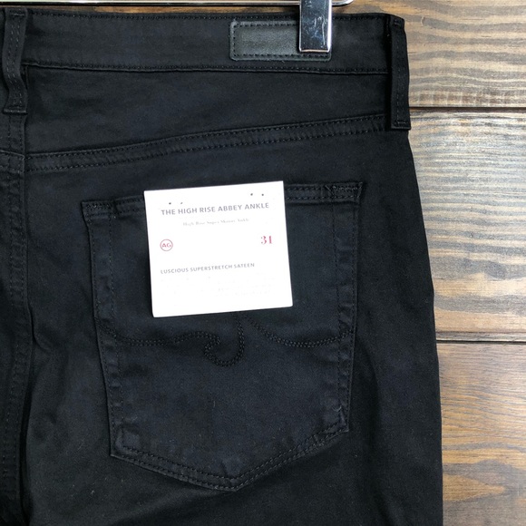 AG The Abbey Sateen High-rise Skinny Ankle Jeans - Picture 4 of 8
